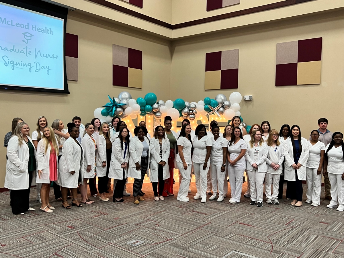 First McLeod New Graduate Nurse Signing Day Held in Florence McLeod